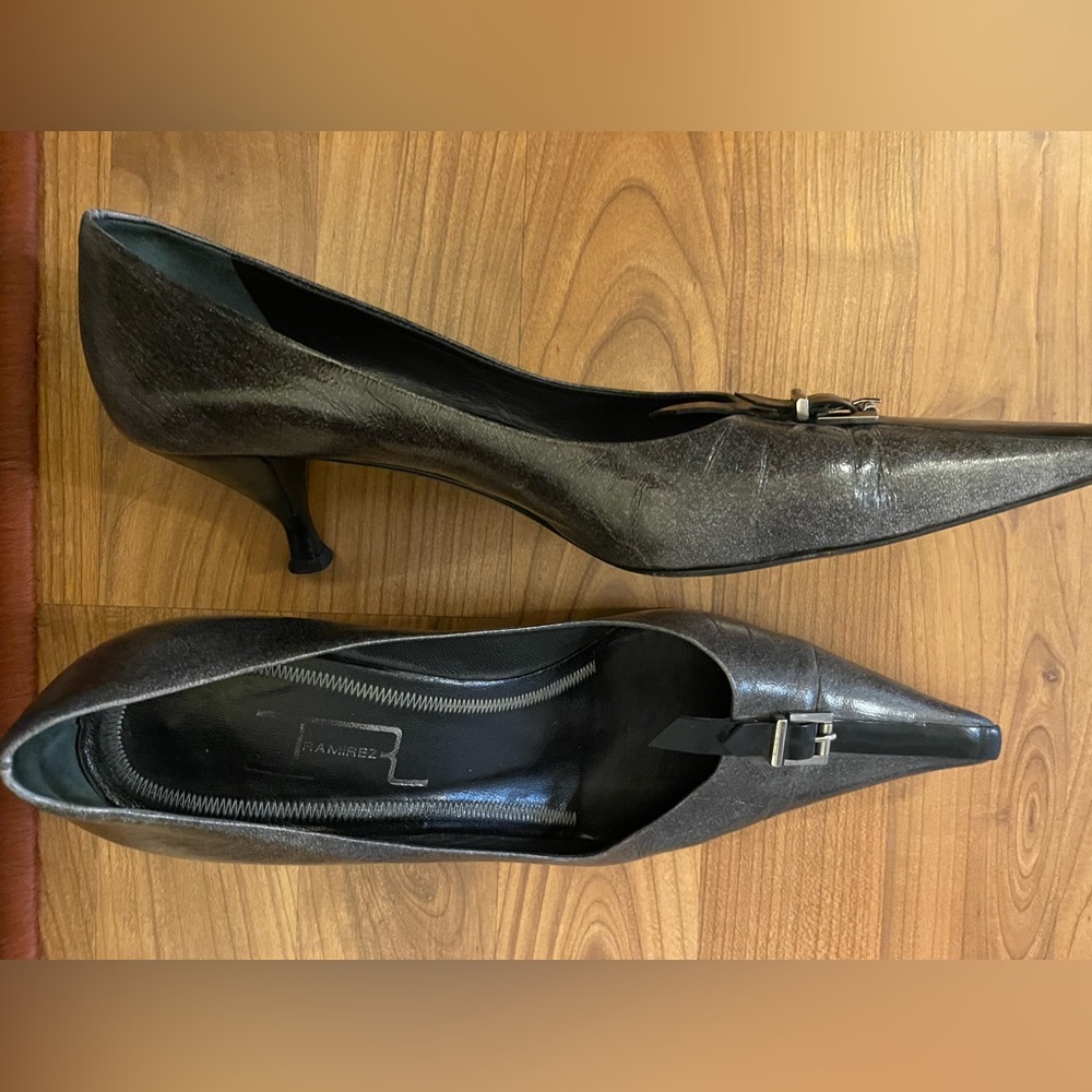 Leather Vero Cuoio Italian Shoes, size 38